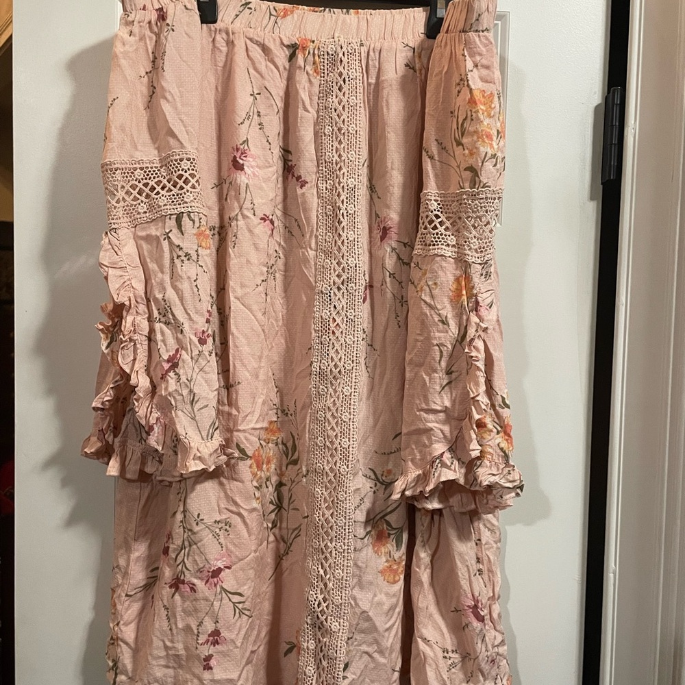 Altar'd State Floral Ruffle Mini Dress